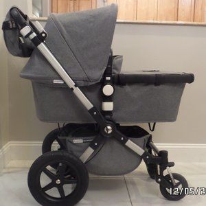 Bugaboo Cameleon 3 Classic Grey Stroller with Toddler seat and Bugaboo Bag